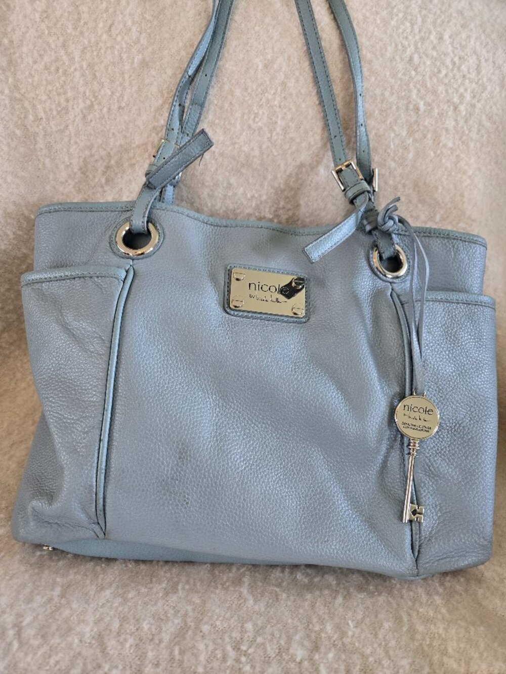 nicole by Nicole Miller Teal Blue Bag